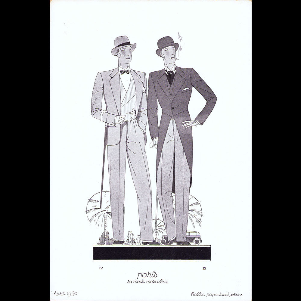 Paris, sa mode masculine, hiver 1930