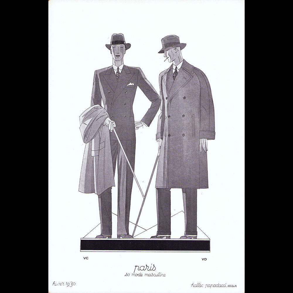 Paris, sa mode masculine, hiver 1930