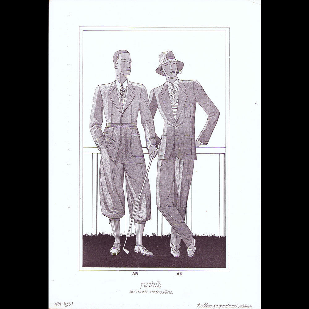 Paris, sa mode masculine, été 1931