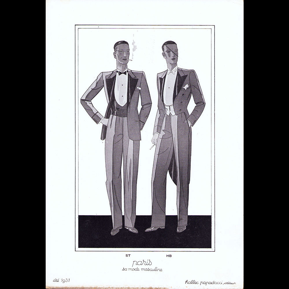 Paris, sa mode masculine, été 1931