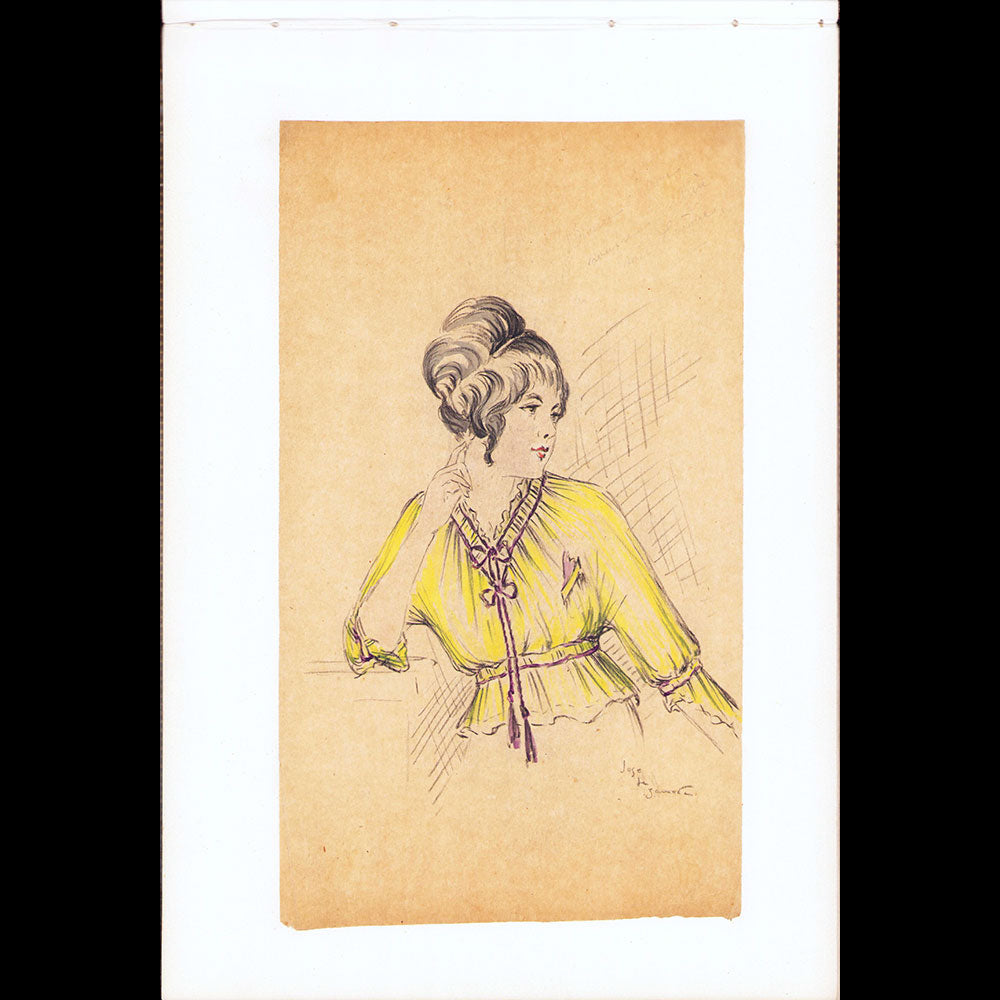 Paul Poiret - Ensemble de 13 dessins de José de Zamora (circa 1913)