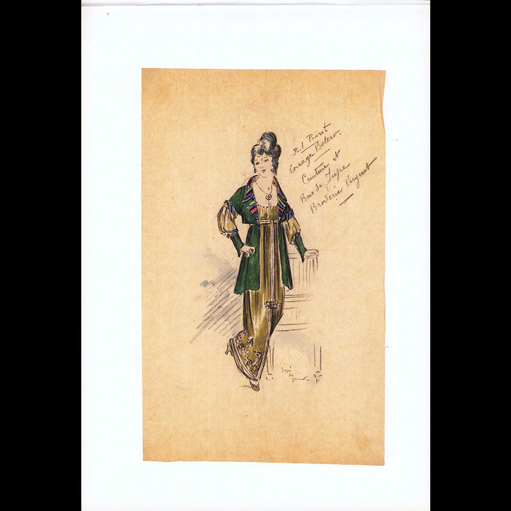 Paul Poiret - Ensemble de 13 dessins de José de Zamora (circa 1913)