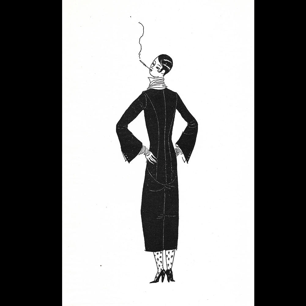 Elégante à la mode garçonne - Epreuve de Georges Lepape (1927)