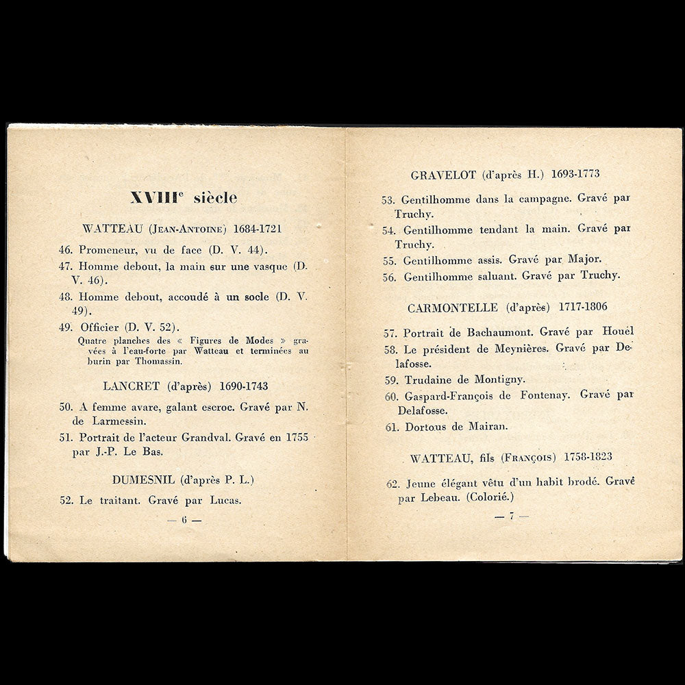 Trois Siècles de Modes Masculines, catalogue de Prouté (1931)