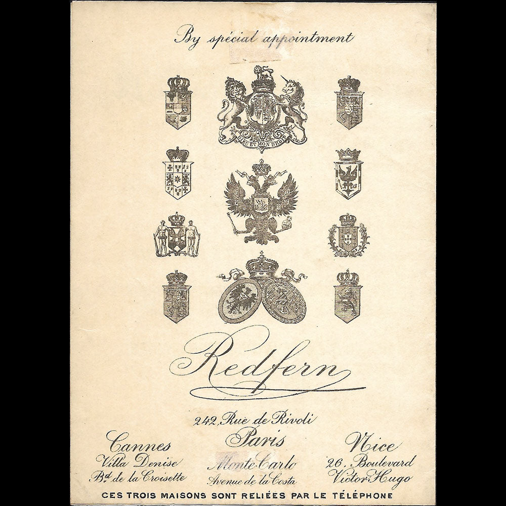 Redfern - Présentation de la maison de couture (1890s)