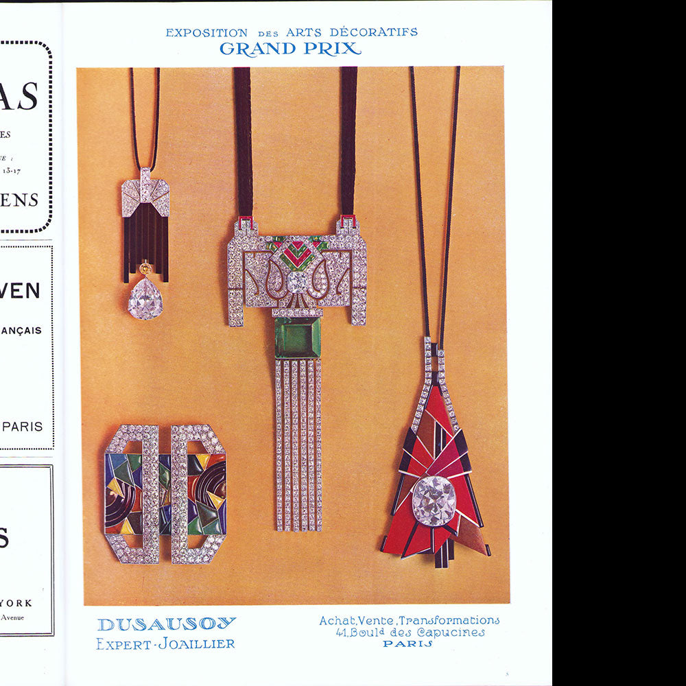 La Renaissance de l'Art Français et des Industries du Luxe (janvier 1926) - Luxe, Parure et Décoration à l'Exposition des Arts Décoratifs Modernes