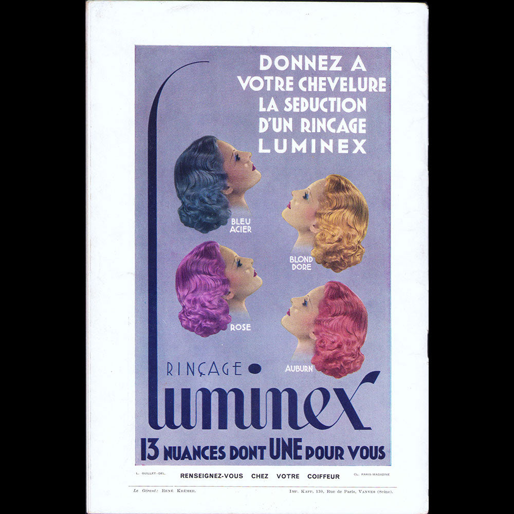 Rester Jeune, Octobre 1936, couverture de Dora Maar