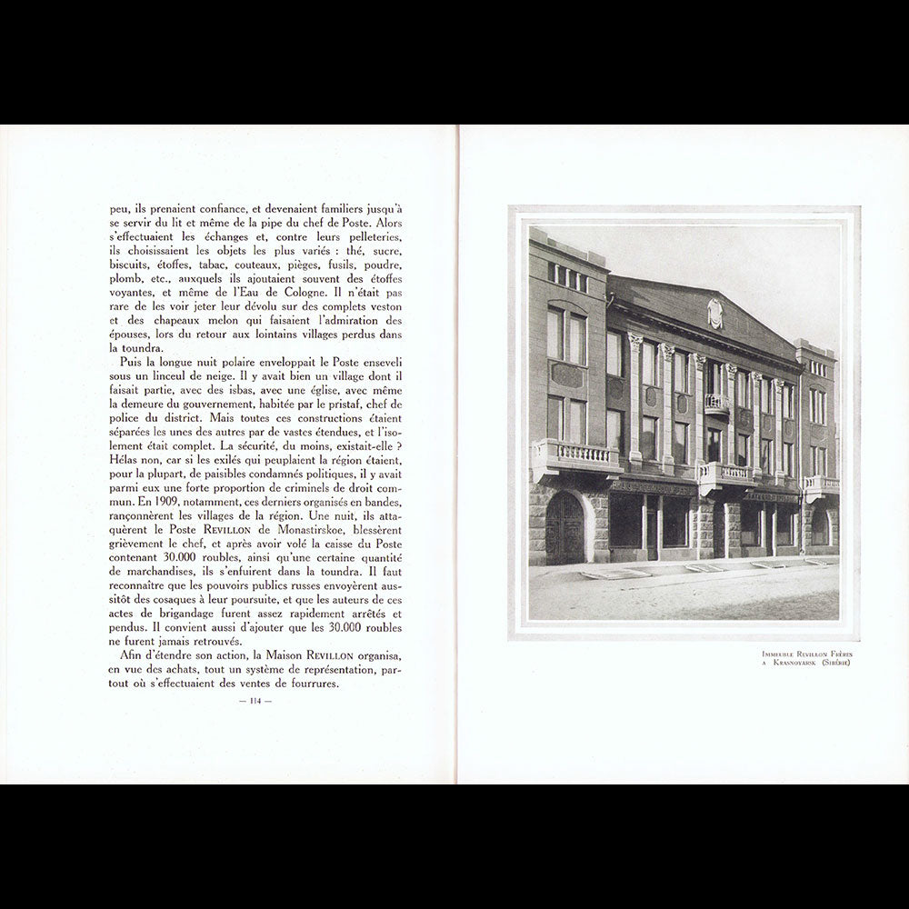 Revillon - Histoire d'une Famille et d'une Industrie pendant deux siècles 1723-1923 (1923)