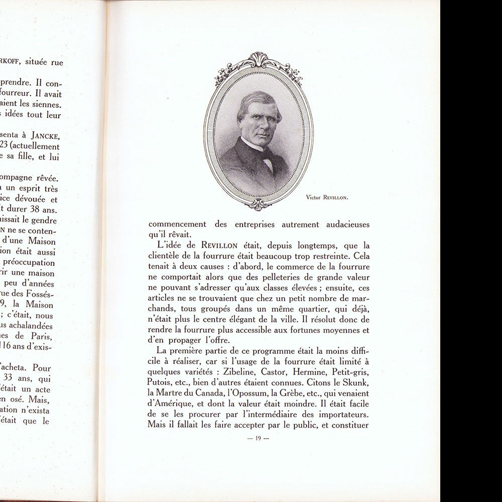 Revillon - Histoire d'une Famille et d'une Industrie pendant deux siècles 1723-1923 (1923)