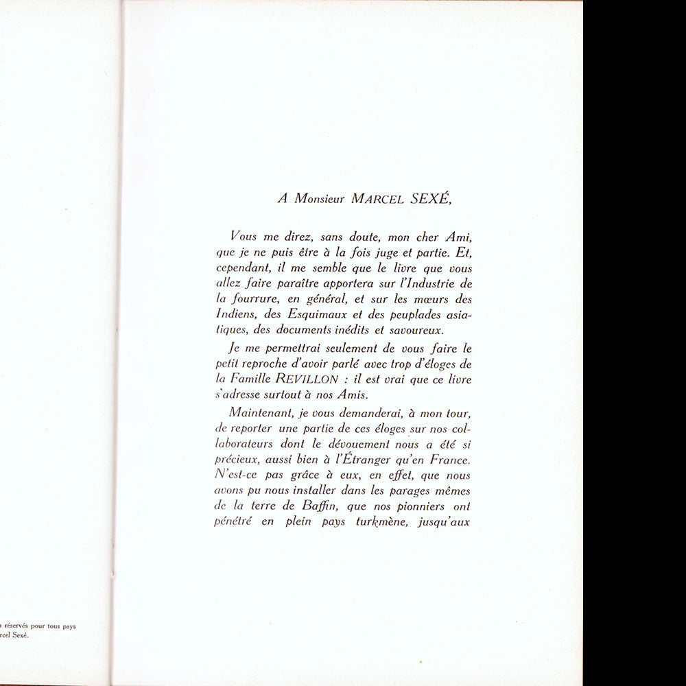 Revillon - Histoire d'une Famille et d'une Industrie pendant deux siècles 1723-1923 (1923)