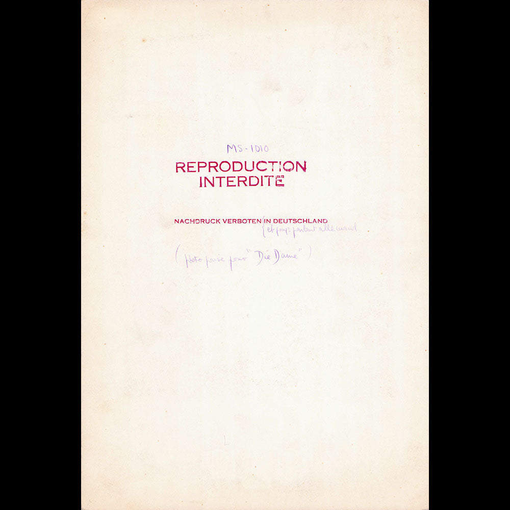 Marcel Rochas - Robe de jour, tirage de Dorvyne (1930s)