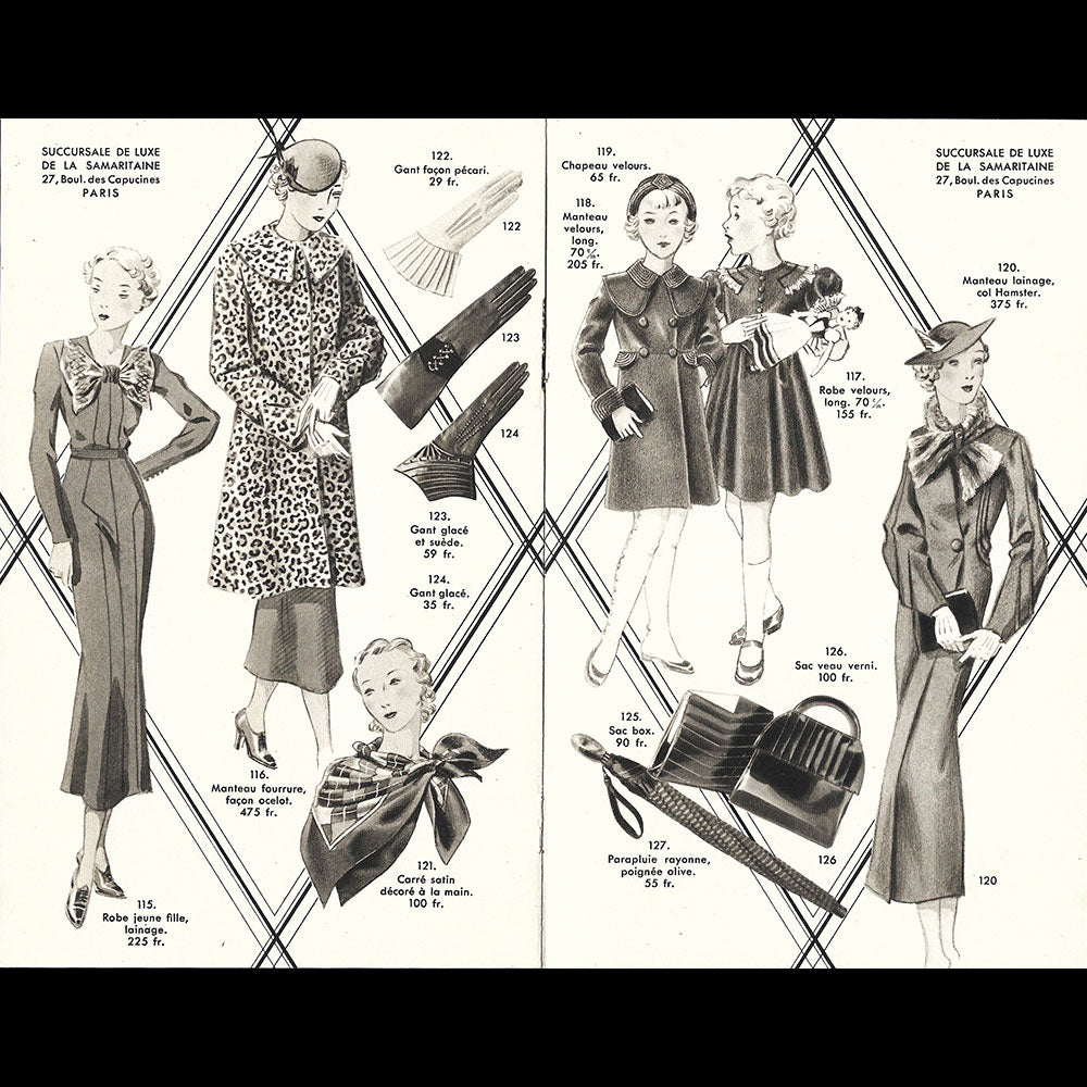 Succursale de Luxe de la Samaritaine - Grande Quinzaine, catalogue (1930s)
