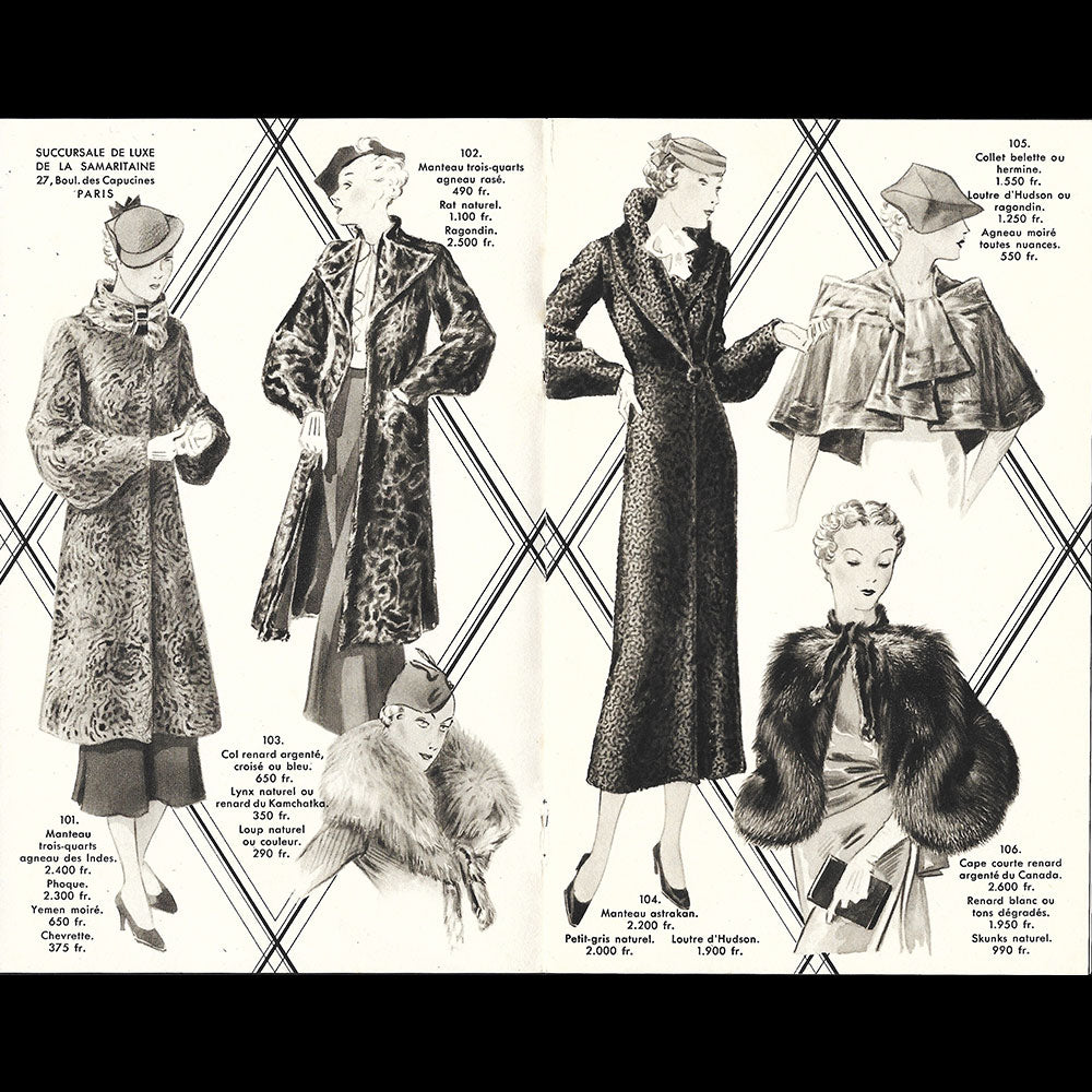 Succursale de Luxe de la Samaritaine - Grande Quinzaine, catalogue (1930s)
