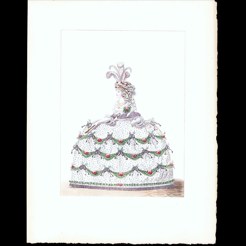 Documents pour l'Histoire du Costume de Louis XV à Louis XVIII, réunion de 9 planches (1911)