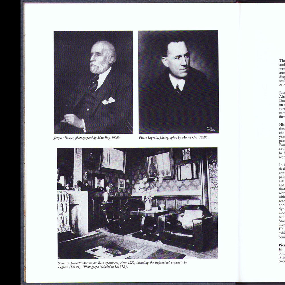 Doucet - A Philip Johnson Townhouse, catalogue de la vente Sothebys de la collection Robin Symes (1989)