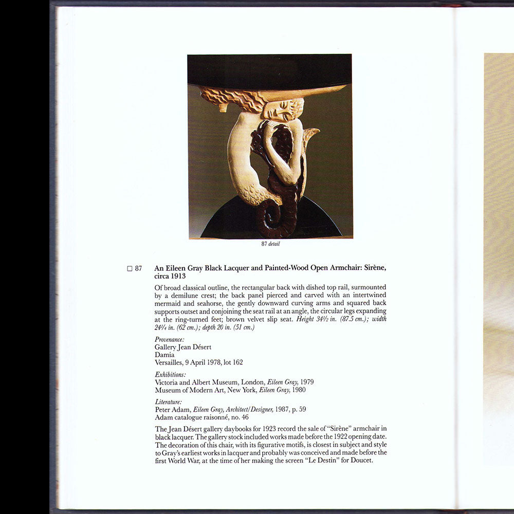 Doucet - A Philip Johnson Townhouse, catalogue de la vente Sothebys de la collection Robin Symes (1989)