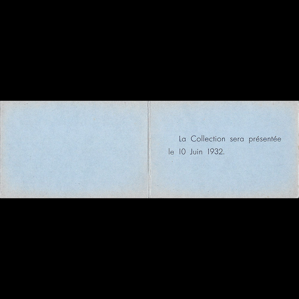 Tao-Tai - Carte de la maison de couture, Saint-Tropez (1932)