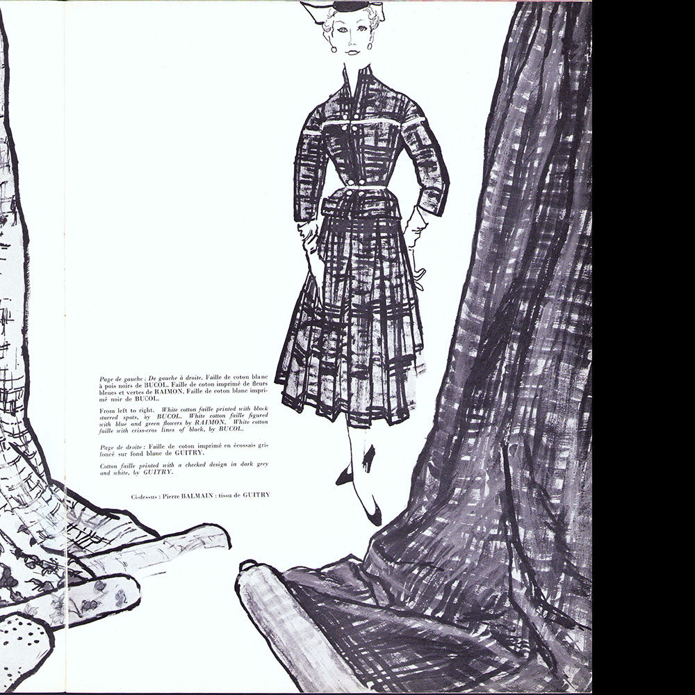 Textiles - Vogue du coton longues fibres (janvier-mars 1954)