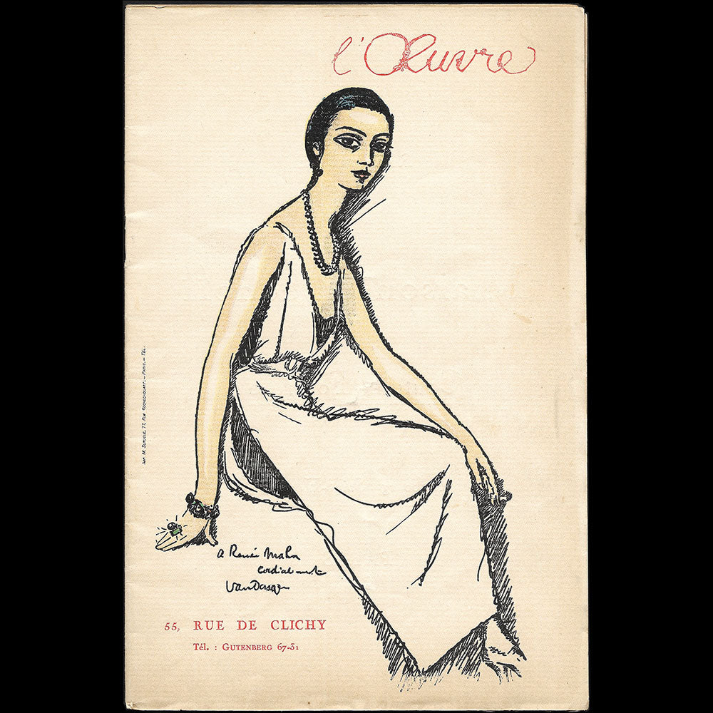 Père - Programme de théâtre, couverture de Kees Van Dongen (1921)