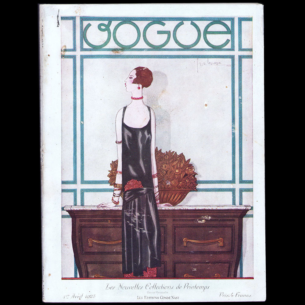 Vogue France (1er avril 1925), couverture de Georges Lepape