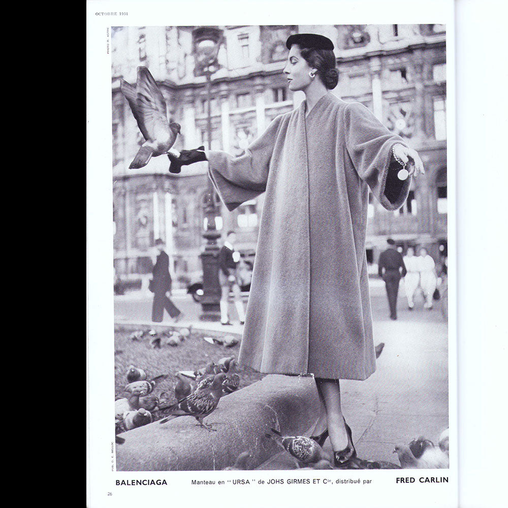 Vogue France (octobre 1951), couverture de Cecil Beaton