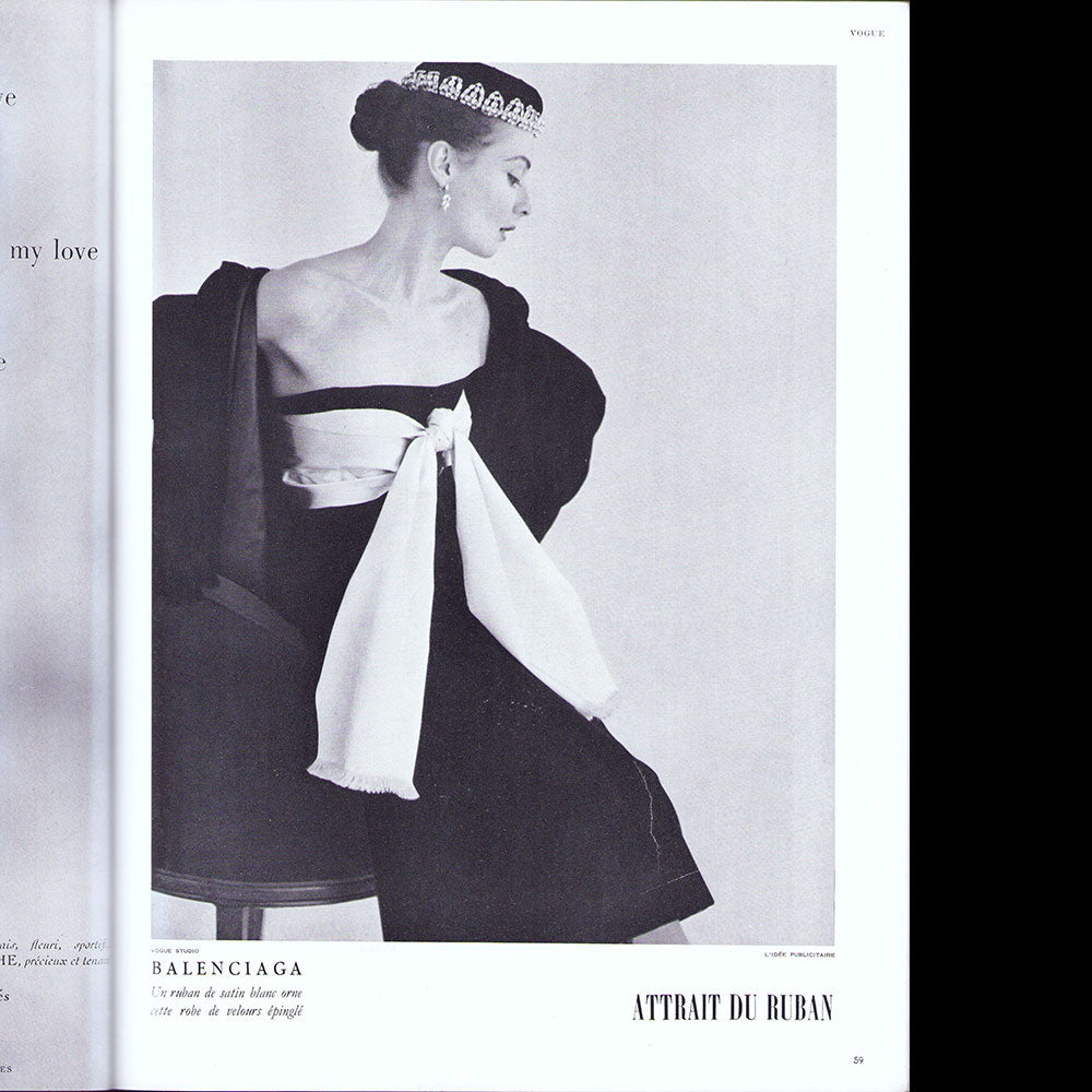 Vogue France (octobre 1951), couverture de Cecil Beaton