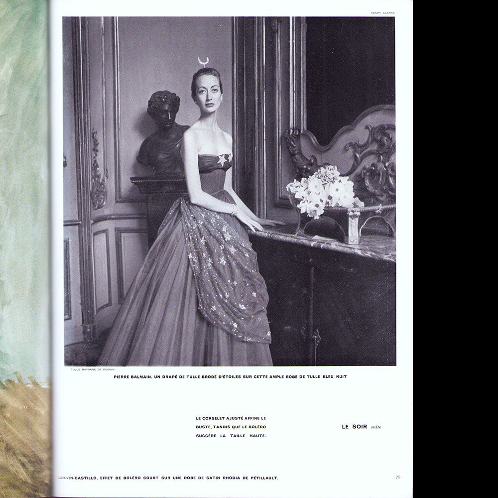 Vogue France (octobre 1951), couverture de Cecil Beaton