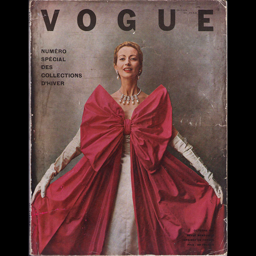 Vogue France (octobre 1951), couverture de Cecil Beaton