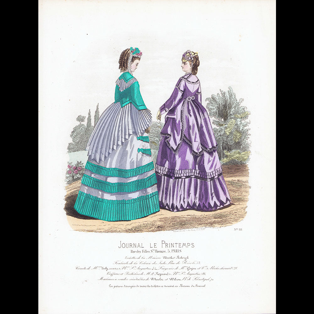 Worth & Bobergh - Le Journal Le Printemps, gravure 111 (circa 1867-1870)