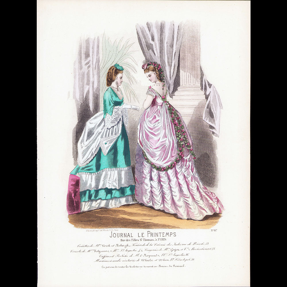Worth & Bobergh - Le Journal Le Printemps, gravure 117 (circa 1867-1870)