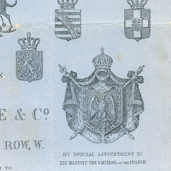 Henry Poole and co - Facture du tailleur, 36, 37, 38, 39 Saville Row à Londres (1883)