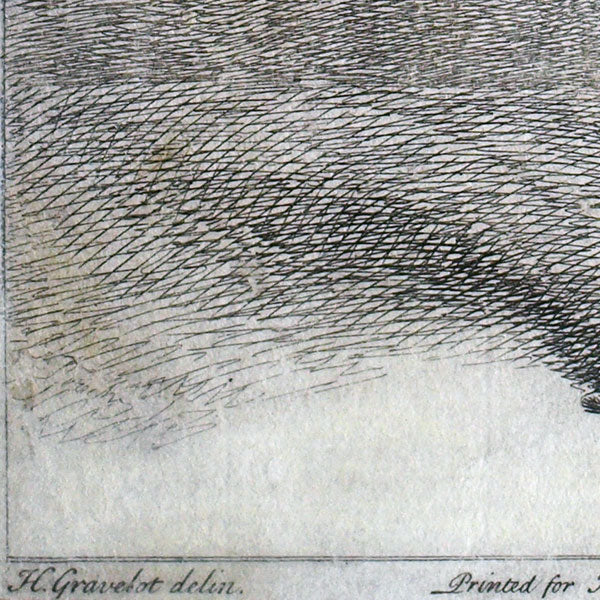 Gravelot - Homme élégant, gravure de la Suite de Figures de Mode masculine Gentlemens Modern Habits (1744)