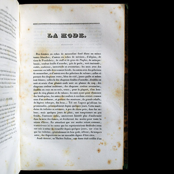 La Mode, Revue des Modes, Galerie de Moeurs, Album des Salons (4ème trimestre 1831)