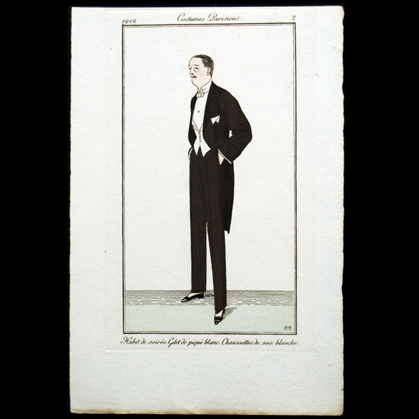 Le Journal des Dames et des Modes, Costumes Parisiens, n1, 1912