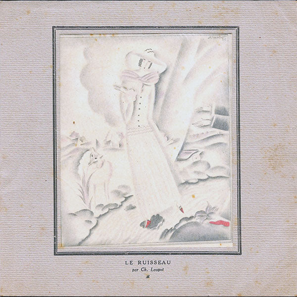 Le Ruisseau, publicité des chaussures Cecil, par Charles Loupot (1925)