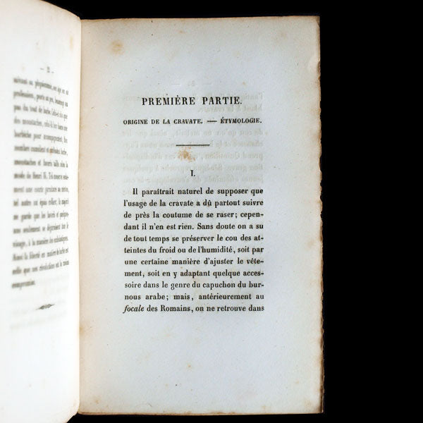 Histoire philosophique, anecdotique et critique de la cravate et du col (1854)