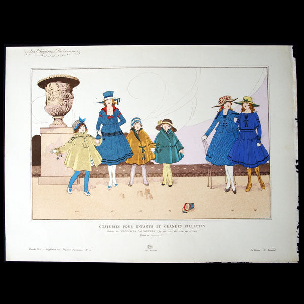 Les Elégances Parisiennes, publication officielle des industries françaises de la mode, juillet 1916, n°4