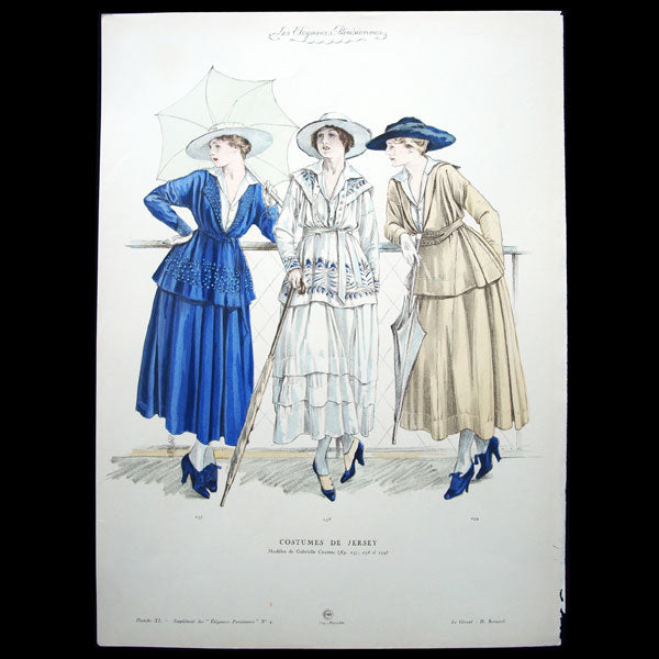 Les Elégances Parisiennes, publication officielle des industries françaises de la mode, juillet 1916, n°4
