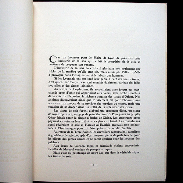 Soieries - Exposition Internationale des Arts et Technique de Paris (1937)