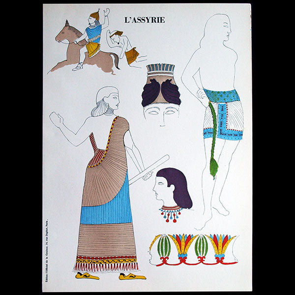 La couleur dans l'Histoire du Costume - L'Antiquité : Civilisations Méditerranéennes (1951)