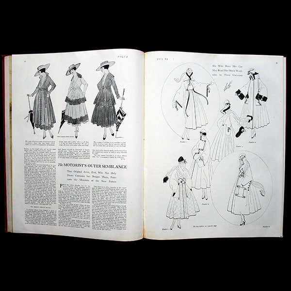 Vogue UK, édition du Vogue US pour le marché britannique (juin-septembre 1916), exemplaire d'Erté