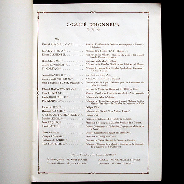 Programme du Salon du Goût Français (1923)