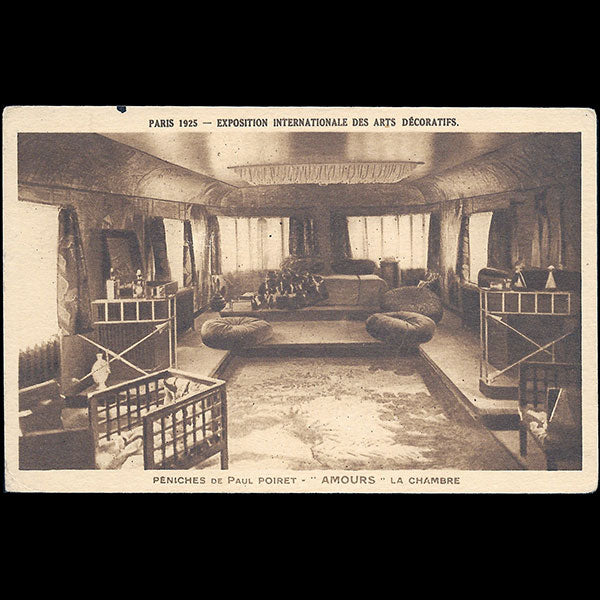 Poiret - Amours, Délices et Orgues : les péniches de Paul Poiret - Amours, la chambre (1925)