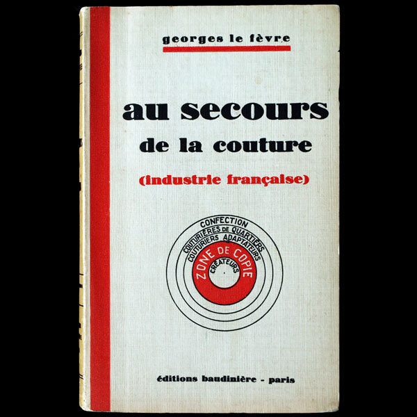 Au secours de la couture, industrie française, ouvrage dédié à Madeleine Vionnet (1929)