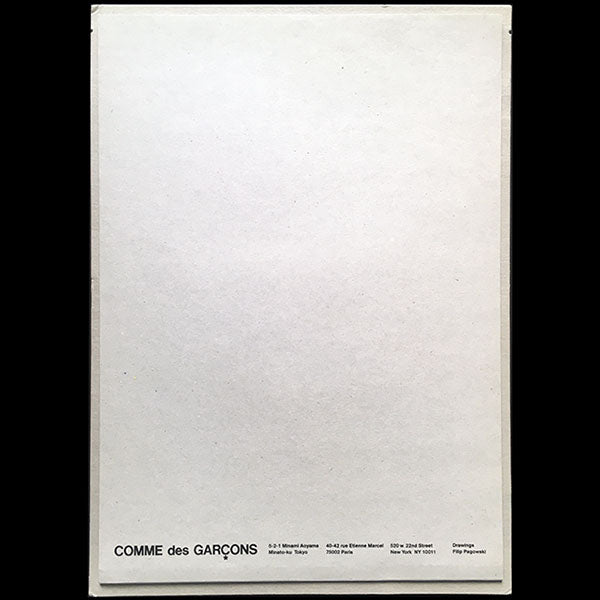Comme des Garçons, janvier 2000, illustrations de Filip Pagowski