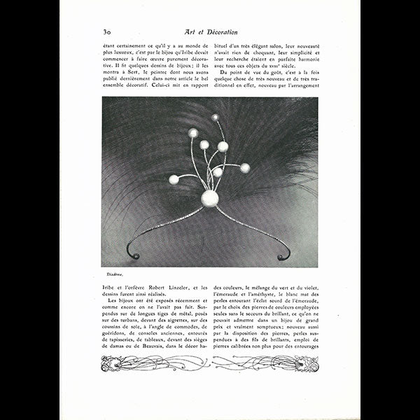 Art et Décoration, Bijoux dessinés par Paul Iribe (janvier 1911)