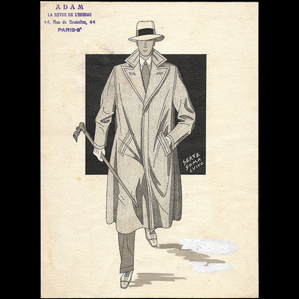 Adam, la revue de l'homme - Dessin de Serge Somalvico (1928)