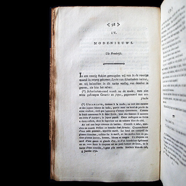 Kabinet van Mode en Smaak, 1790-1794