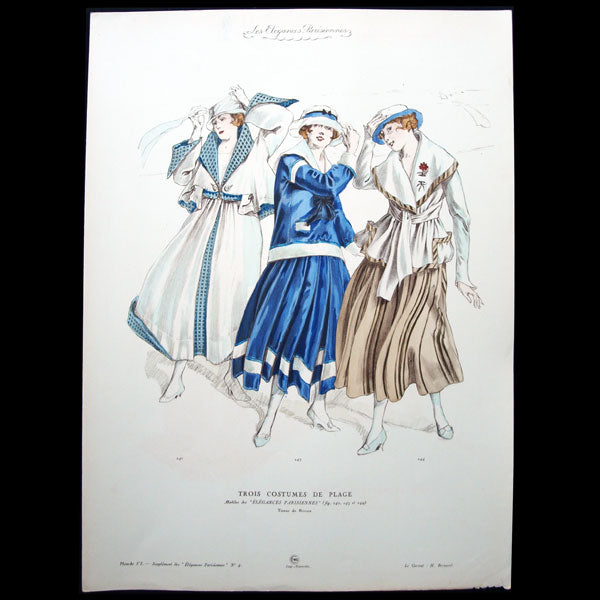 Les Elégances Parisiennes, publication officielle des industries françaises de la mode, juillet 1916, n°4