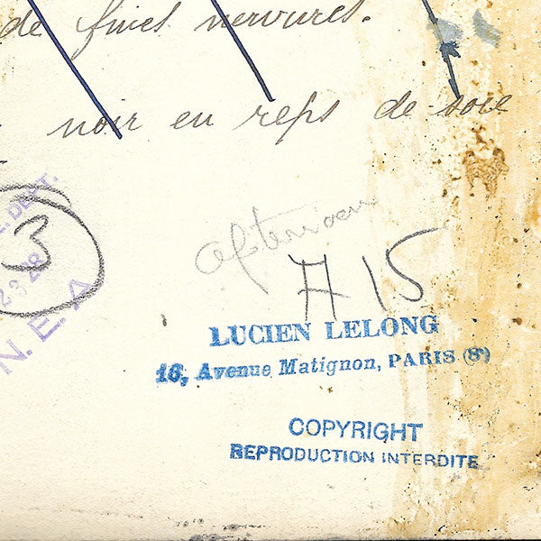 Lucien Lelong - Ensemble d'après-midi, tirage d'époque de Scaïoni (1929)